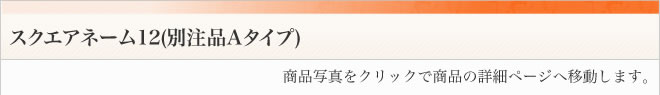 スクエアネーム12